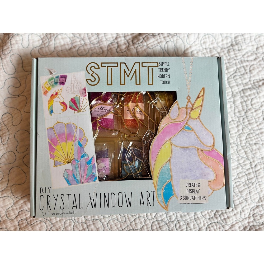 STMT DIY Crystal Window Art Kit Unicorn Seashell Suncatchers
